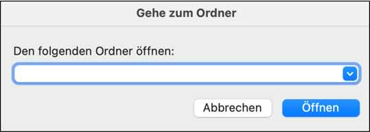 Macos goto Dialog